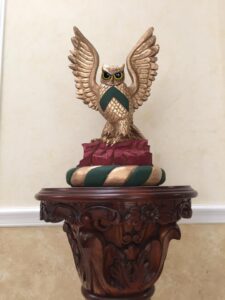 The Prior's golden owl crest
